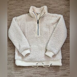 Next UK Cream Sherpa Fleece Jacket, size XS